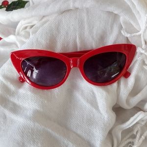 Red vintage looking sunglasses